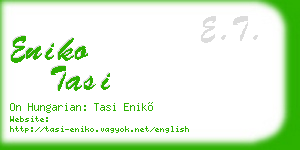 eniko tasi business card